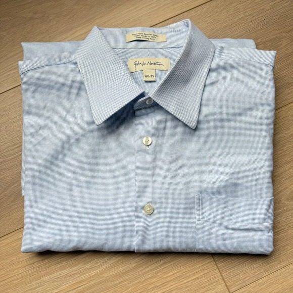 John W. Nordstrom Other - M6 John W. Nordstrom Mini Print Button Down Long Sleeve Cotton Shirt Pocket
